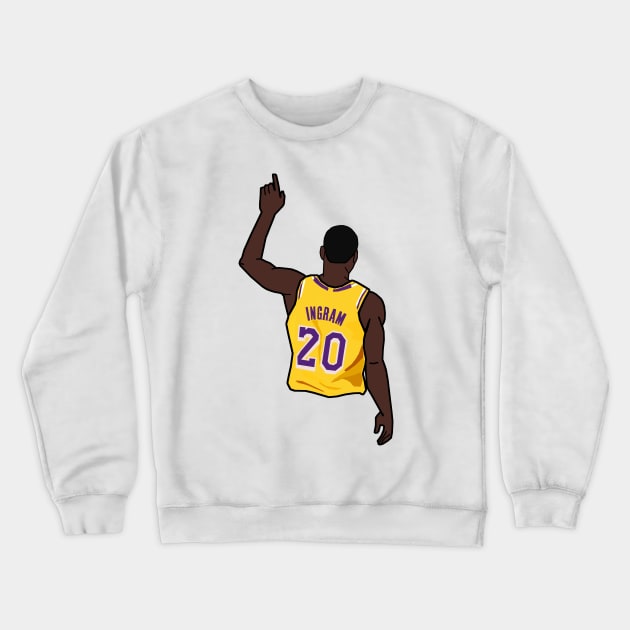 Andre Ingram - NBA Los Angeles Lakers Crewneck Sweatshirt by xavierjfong